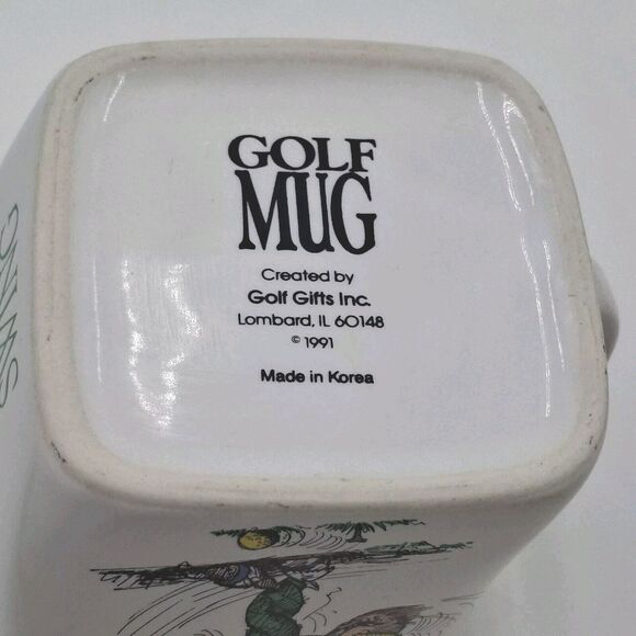 Vintage 1991 Golf Mug " The Results Of Overswing" Twisted Coffee Mug / Cup - Picture 7 of 9